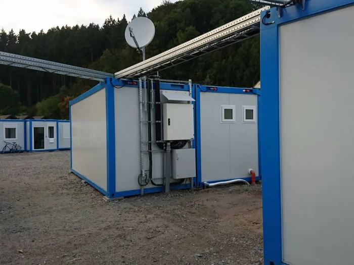 Refugee accommodation camp — photo